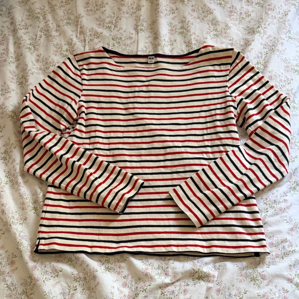 Uniqlo Striped Long Sleeve Top